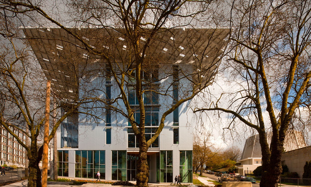 Exterior street view of The Bullitt Center