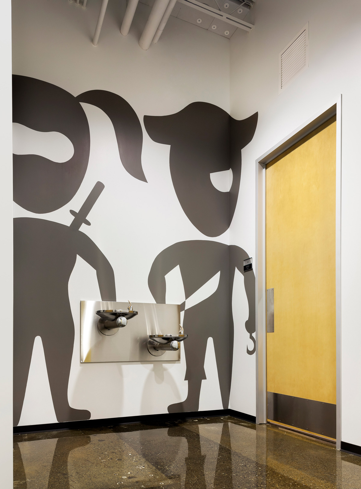 Microsoft B20 Renovation office restroom artwork