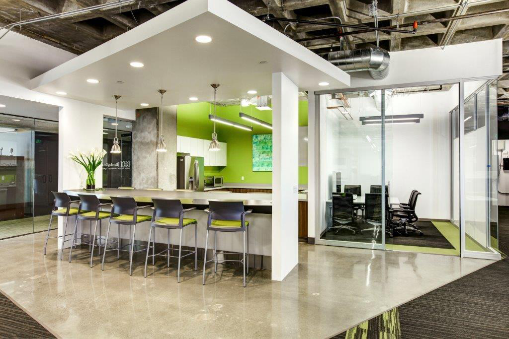 Open Square offices kitchen and dining
