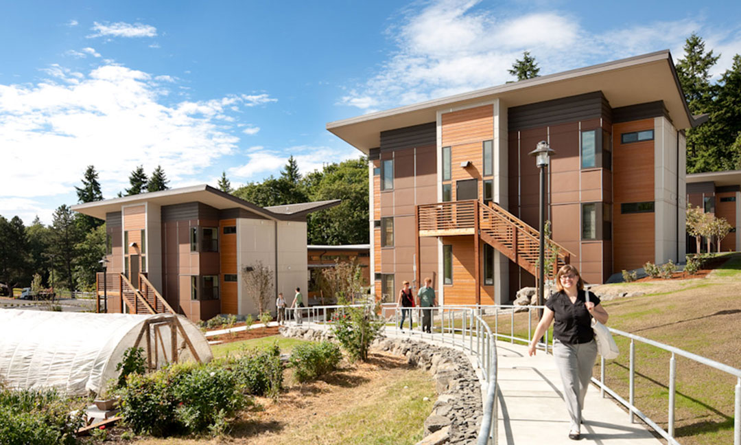 Bastyr University student housing exterior